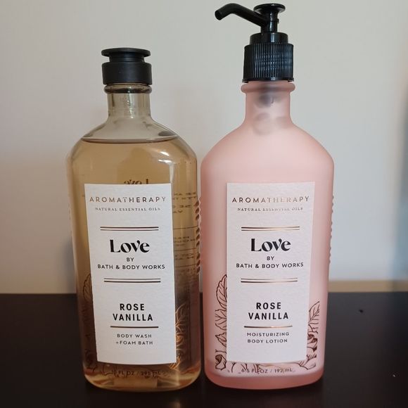 Bath & Body Works Bath & Body Rose Vanilla Set Poshmark